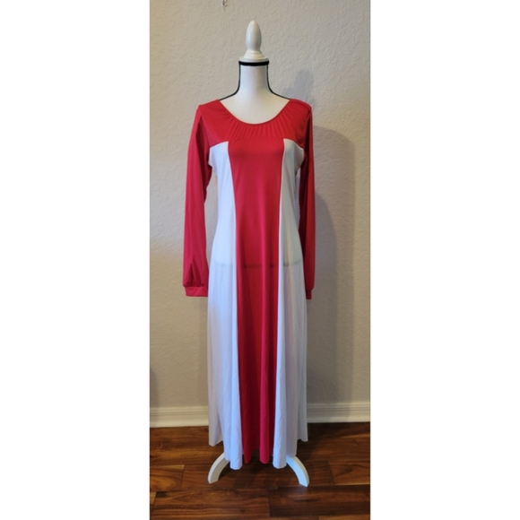 Red & White Liturgical Dress - Picture 1 of 3